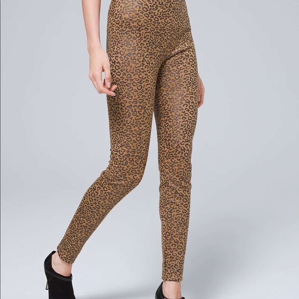 Leopard Foil Print Runway Leggings - Picture 2 of 11